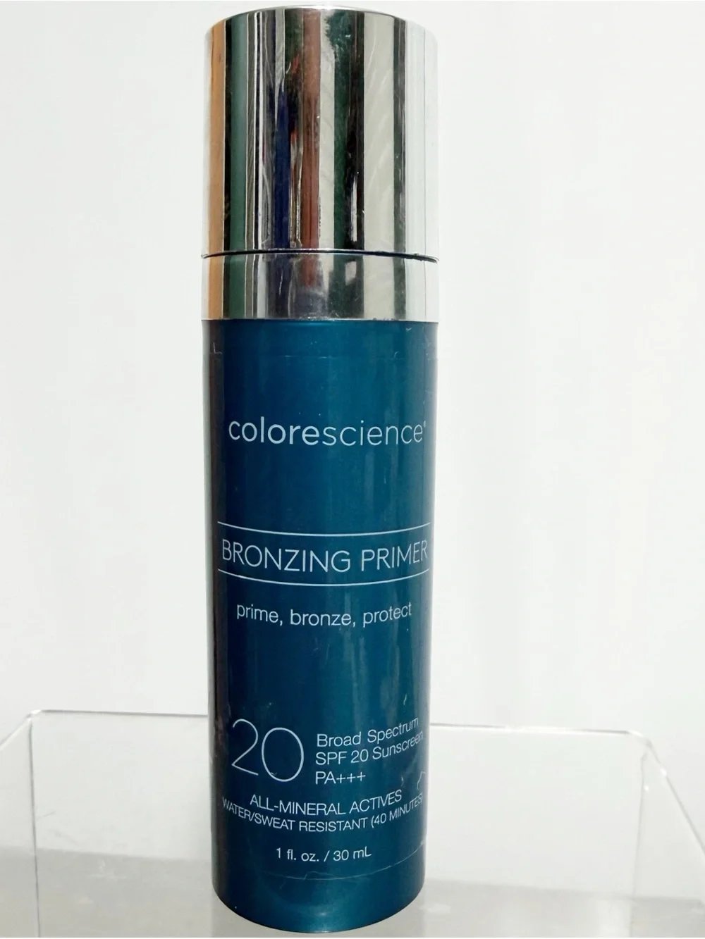 COLORESCIENCE Bronzing Primer SPF 20 ~ Prime, Bronze, Protect ~ 1 oz